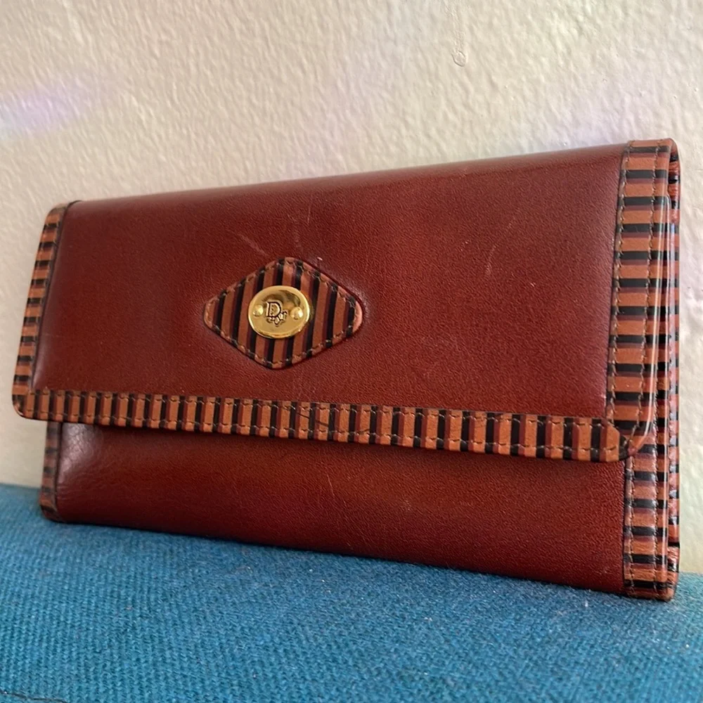 Christian Dior 90s vintage trifold wallet